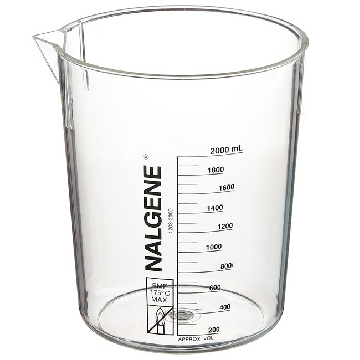 Griffin低型烧杯，聚甲基戊烯，2000ml容量，4/箱，1203-2000，Nalgene，Thermofisher，赛默飞世尔