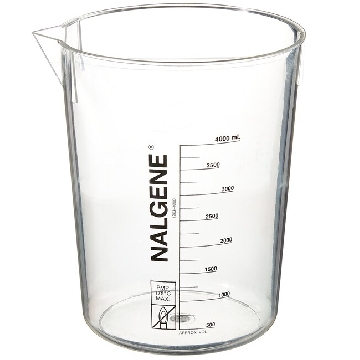 Griffin低型烧杯，聚甲基戊烯，4000ml容量，4/箱，1203-4000，Nalgene，Thermofisher，赛默飞世尔