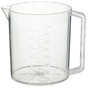 带手柄的刻度烧杯，聚甲基戊烯，3000ml容量，6/箱，1223-3000，Nalgene，Thermofisher，赛默飞世尔
