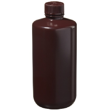 琥珀色窄口瓶，琥珀色高密度聚乙烯；琥珀色聚丙烯螺旋盖，500ml容量，48/箱，2004-0016，Nalgene，Thermofisher，赛默飞世尔