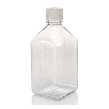 方形瓶，聚碳酸酯；聚丙烯螺旋盖，1000ml容量，24/箱，2015-1000，Nalgene，Thermofisher，赛默飞世尔