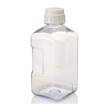 方形瓶，聚碳酸酯；聚丙烯螺旋盖，2000ml容量，6/箱，2015-2000，Nalgene，Thermofisher，赛默飞世尔