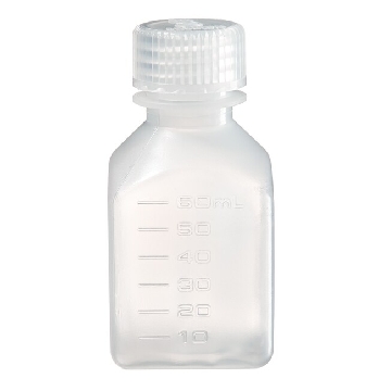 方形瓶，聚丙烯；聚丙烯螺旋盖，60ml容量，72/箱，2016-0060，Nalgene，Thermofisher，赛默飞世尔