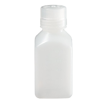 方形瓶，高密度聚乙烯；聚丙烯螺旋盖，250ml容量，72/箱，2018-0250，Nalgene，Thermofisher，赛默飞世尔