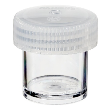 直身广口罐，透明聚碳酸酯，带白色PP盖，30ml，48/箱，2116-0030，Nalgene，Thermofisher，赛默飞世尔