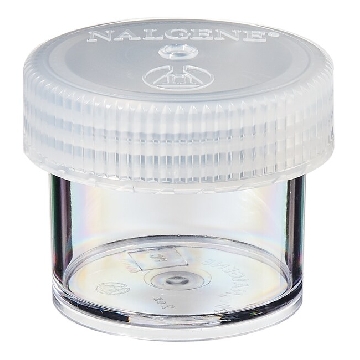 直身广口罐，透明聚碳酸酯，带白色PP盖，60ml，48/箱，2116-0060，Nalgene，Thermofisher，赛默飞世尔