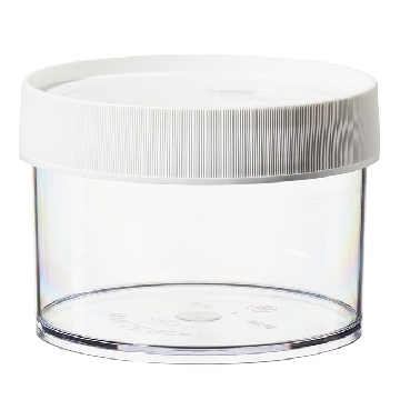 直身广口罐，透明聚碳酸酯，带白色PP盖，500ml，16/箱，2116-0500，Nalgene，Thermofisher，赛默飞世尔