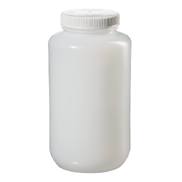 大广口瓶，高密度聚乙烯；白色聚丙烯螺旋盖，4L容量，6/箱，2120-0010，Nalgene，Thermofisher，赛默飞世尔