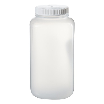 大广口方形瓶，聚丙烯；白色聚丙烯螺旋盖，4L容量，6/箱，2122-0010，Nalgene，Thermofisher，赛默飞世尔
