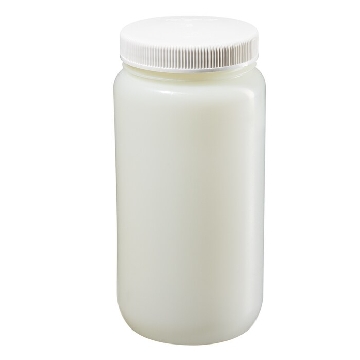 大氟化广口瓶，氟化高密度聚乙烯；氟化白色聚丙烯螺旋盖，4L容量，6/箱，2124-0005，Nalgene，Thermofisher，赛默飞世尔