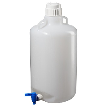 细口大瓶（带放水口），低密度聚乙烯，聚丙烯放水口和螺旋盖，25L容量，1/箱，2318-0065，Nalgene，Thermofisher，赛默飞世尔
