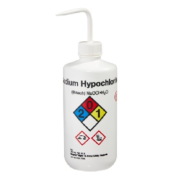 易认安全洗瓶，白色LDPE瓶体；HDPE盖；PPCO填充管，500ml容量，白色瓶盖，24/箱，2425-0506，Nalgene，Thermofisher，赛默飞世尔