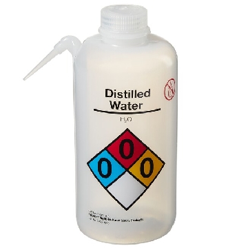 可通气UnitaryTM安全洗瓶，LDPE瓶体；PP或HDPE盖，PTFE滤膜，1000ml容量，蒸馏水，天然瓶盖，12/箱，2436-1005，Nalgene，Thermofisher，赛默飞世尔