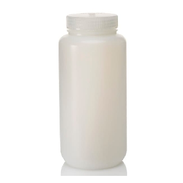 大包装广口环境样品瓶，高密度聚乙烯；装配好的聚丙烯盖，1000ml容量，50/箱，332189-0032，Nalgene，Thermofisher，赛默飞世尔