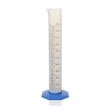 标有刻度的量筒，聚丙烯，蓝色聚丙烯底座，1000ml容量，6/箱，3662-1000，Nalgene，Thermofisher，赛默飞世尔