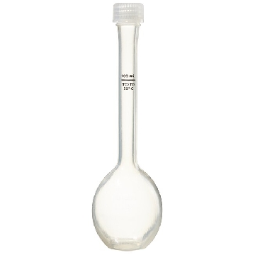 容量瓶，聚丙烯，聚甲基戊烯螺旋盖，100ml容量，12/箱，4001-0100，Nalgene，Thermofisher，赛默飞世尔
