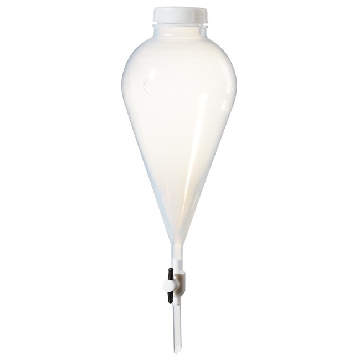 分液漏斗，Teflon*FEP；Teflon*TFE活塞，Tefzel*ETFE螺旋盖，1000ml容量，4/箱，4301-1000，Nalgene，Thermofisher，赛默飞世尔