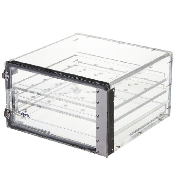 干燥器，丙烯酸，不锈钢的门插销和铰链；氯丁橡胶垫圈，搁板数2，槽数3，1/箱，5317-0070，Nalgene，Thermofisher，赛默飞世尔