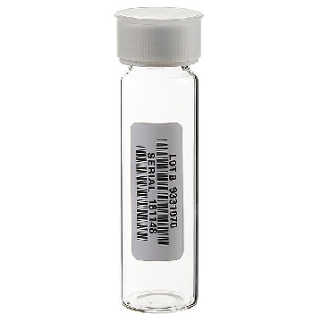 EP 40ml 透明样品瓶，0.125”粘合盖垫,已包装，已认证，72/箱，140-40C，EP Scientific，Thermofisher，赛默飞世尔
