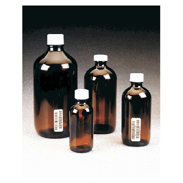 I-Chem 250ml 波士顿圆形琥珀色玻璃瓶，已认证，12/箱，349-0250，Thermofisher，赛默飞世尔