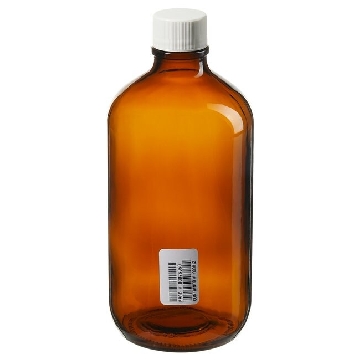 I-Chem 1L 波士顿圆形琥珀色玻璃瓶，已认证，12/箱，349-1000，Thermofisher，赛默飞世尔