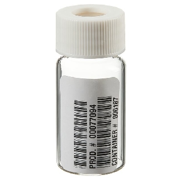 I-Chem 20ml 透明样品瓶 ， 0.125" 非粘合盖垫，已认证，72/箱，S326-0020，Thermofisher，赛默飞世尔