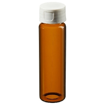 I-Chem 40ml 琥珀色样品瓶 ， 0.125" 粘合盖垫，已处理，可快速清洁，72/箱，SS246-0040，Thermofisher，赛默飞世尔