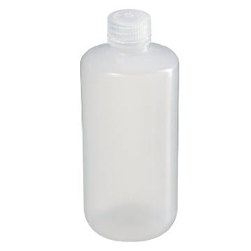 Boston Round窄口瓶，天然聚乙烯共聚物；聚丙稀盖，每箱数量125，500ml容量，125/箱，312006-0016，Nalgene，Thermofisher，赛默飞世尔