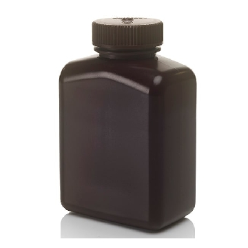 琥珀色矩形瓶，琥珀色高密度聚乙烯，500ml容量，125/箱，312009-0016，Nalgene，Thermofisher，赛默飞世尔