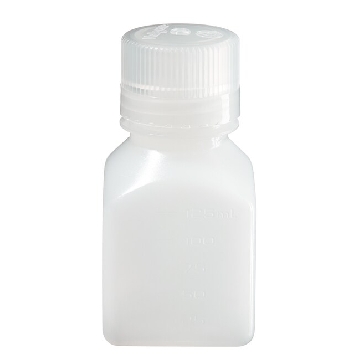 有刻度的方形瓶，高密度聚乙烯，125ml容量，250/箱，312018-0125，Nalgene，Thermofisher，赛默飞世尔