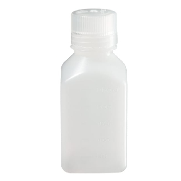 有刻度的方形瓶，高密度聚乙烯，250ml容量，250/箱，312018-0250，Nalgene，Thermofisher，赛默飞世尔