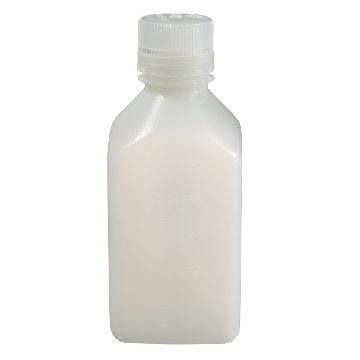 有刻度的方形瓶，高密度聚乙烯，500ml容量，125/箱，312018-0500，Nalgene，Thermofisher，赛默飞世尔