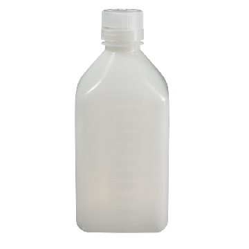 有刻度的方形瓶，高密度聚乙烯，1000ml容量，50/箱，312018-1000，Nalgene，Thermofisher，赛默飞世尔