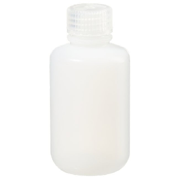 窄口瓶，氟化高密度聚乙烯，氟化聚丙烯盖，125ml容量，500/箱，312097-0004，Nalgene，Thermofisher，赛默飞世尔