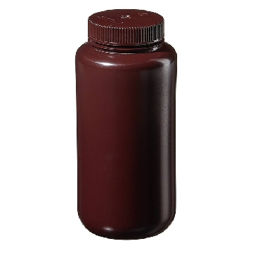 琥珀色广口圆底瓶，琥珀色高密度聚乙烯，1000ml容量，50/箱，312106-0032，Nalgene，Thermofisher，赛默飞世尔