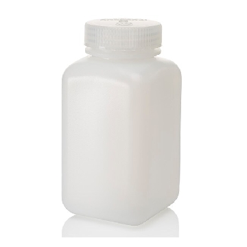 方形广口瓶，高密度聚乙烯，500ml，125/箱，312114-0016，Nalgene，Thermofisher，赛默飞世尔