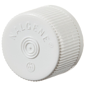 有线纹的血清管盖，20mm，高密度聚乙烯，大包装，白色，2000/箱，312158-0021，Nalgene，Thermofisher，赛默飞世尔