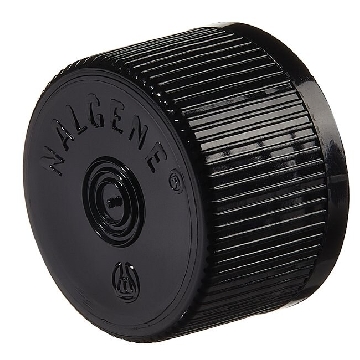 有线纹的血清管盖，20mm，高密度聚乙烯，大包装，黑色，2000/箱，312158-0022，Nalgene，Thermofisher，赛默飞世尔