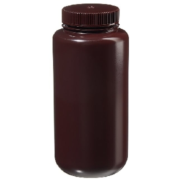 琥珀色广口包装瓶，高密度聚乙烯，1000ml容量，50/箱，312185-0032，Nalgene，Thermofisher，赛默飞世尔