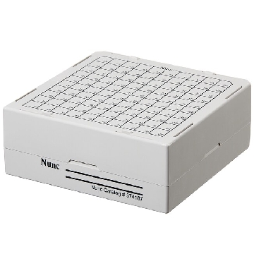 Nunc MAX-100 CryostoreTM冻存管盒，max-100冻存管盒，带10*10间隔器，24/箱，374187，Thermofisher，赛默飞世尔