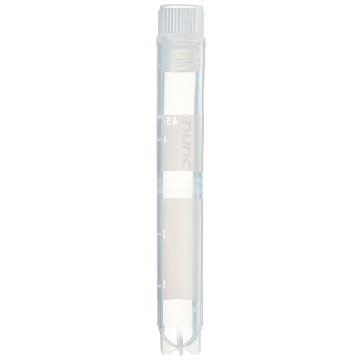 Nunc CryoTubesTM冻存管，内旋盖，聚丙烯冻存管和内旋盖，已灭菌，具有书写区，建议工作容量，4.5ml，1200/箱，379146，Thermofisher，赛默飞世尔