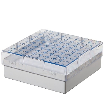 可容纳81个管的微量离心管盒，聚碳酸酯，试管容量0.5ml，24/箱，5055-5005，Nalgene，Thermofisher，赛默飞世尔