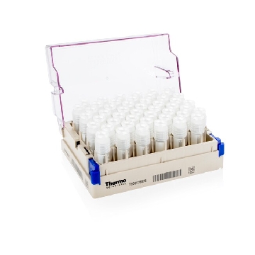 Nunc 1.8 ml  外旋盖通用2D储存管，无菌，带条形码架子，10架每箱 48管/架，480/箱，374500-BR，Thermofisher，赛默飞世尔
