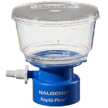 瓶顶过滤器150ml容量,MF75TM系列，聚苯乙烯外壳，Supor*machV PES膜,孔径02um,适合瓶颈尺寸33mm，12/箱，596-3320，Nalgene，Thermofisher，赛默飞世尔