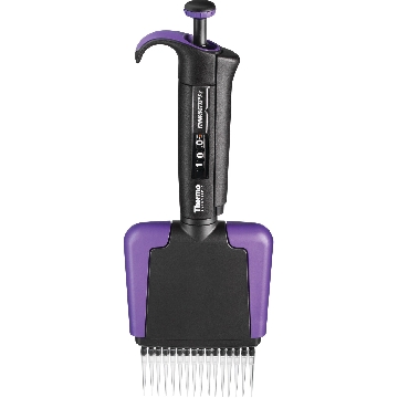 Finnpipette F2 1-10 μl 16道可变量程移液器, CE认证，Thermofisher，赛默飞世尔