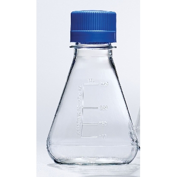 一次性无菌锥形瓶，平μ底，250ml，PETG