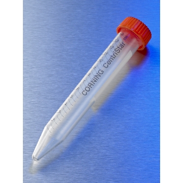 离心管，15ml，密封盖，PP（聚丙烯）材质，灭菌（cf 430052，430186），50个/包/10包/箱，TUBE,CENT,15ML,FT,PP,S,50RK/500，型号430790，Corning，康宁