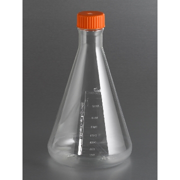 三角培养瓶，1000ml，43mm颈瓶直径，透气盖，PC(聚碳酸酯)材质，灭菌单独包装，（430421/430183/430422/431143/430144/431145-7)，1个/包/25包/箱，FLASK,ERLENMEYER,1000ML,43MM,W/VENT CAP,S,IND,1/25，型号431147，Corning，康宁