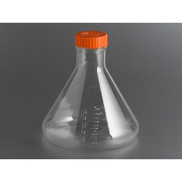 三角培养瓶，3.0L，透气盖，PC(聚碳酸酯)材质，灭菌(cf431144/430421/430183/430422)，1个/包/4包/箱，FLASK,FERNBACH,3.0L,VENT CAP,S,IND,1/4，型号431252，Corning，康宁