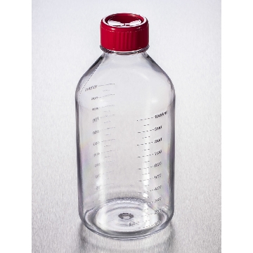 储液瓶，传统风格，1000ml，45mm颈尺寸，带盖，灭菌，1个/包/12包/箱，BOTTLE,1000ML,.45MM,PS,W/CAP,S,IND,1/12，型号8396，Corning，康宁